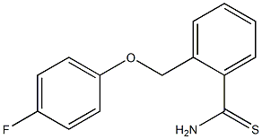 2-[(4-fluorophenoxy)methyl]benzenecarbothioamide 结构式