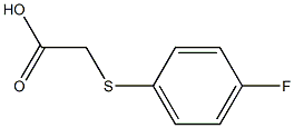 2-[(4-fluorophenyl)sulfanyl]acetic acid 结构式