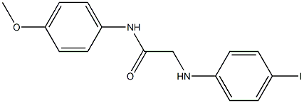 2-[(4-iodophenyl)amino]-N-(4-methoxyphenyl)acetamide 结构式