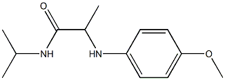 2-[(4-methoxyphenyl)amino]-N-(propan-2-yl)propanamide 结构式