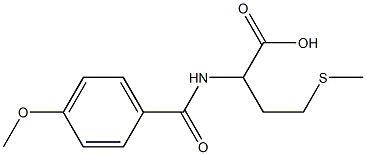 2-[(4-methoxyphenyl)formamido]-4-(methylsulfanyl)butanoic acid 结构式