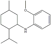 2-methoxy-N-[5-methyl-2-(propan-2-yl)cyclohexyl]aniline 结构式
