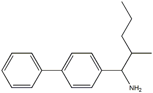 2-methyl-1-(4-phenylphenyl)pentan-1-amine 结构式