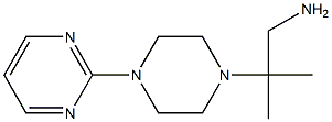 2-methyl-2-(4-pyrimidin-2-ylpiperazin-1-yl)propan-1-amine 结构式