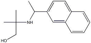 2-methyl-2-{[1-(naphthalen-2-yl)ethyl]amino}propan-1-ol 结构式