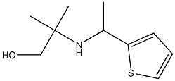 2-methyl-2-{[1-(thiophen-2-yl)ethyl]amino}propan-1-ol 结构式