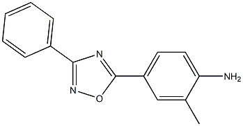 2-methyl-4-(3-phenyl-1,2,4-oxadiazol-5-yl)aniline 结构式