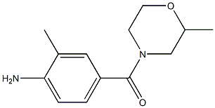 2-methyl-4-[(2-methylmorpholin-4-yl)carbonyl]aniline 结构式