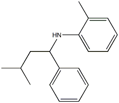 2-methyl-N-(3-methyl-1-phenylbutyl)aniline 结构式