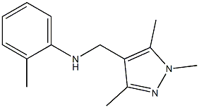 2-methyl-N-[(1,3,5-trimethyl-1H-pyrazol-4-yl)methyl]aniline 结构式