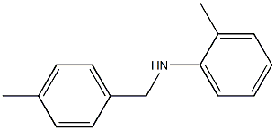 2-methyl-N-[(4-methylphenyl)methyl]aniline 结构式