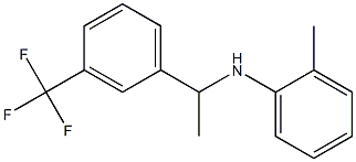 2-methyl-N-{1-[3-(trifluoromethyl)phenyl]ethyl}aniline 结构式