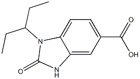 2-oxo-1-(pentan-3-yl)-2,3-dihydro-1H-1,3-benzodiazole-5-carboxylic acid 结构式