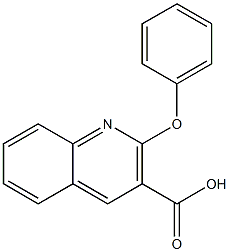 2-phenoxyquinoline-3-carboxylic acid 结构式