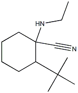 2-tert-butyl-1-(ethylamino)cyclohexane-1-carbonitrile 结构式