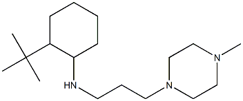 2-tert-butyl-N-[3-(4-methylpiperazin-1-yl)propyl]cyclohexan-1-amine 结构式