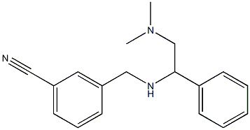 3-({[2-(dimethylamino)-1-phenylethyl]amino}methyl)benzonitrile 结构式