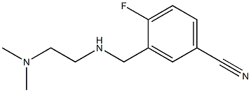 3-({[2-(dimethylamino)ethyl]amino}methyl)-4-fluorobenzonitrile 结构式