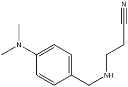 3-({[4-(dimethylamino)phenyl]methyl}amino)propanenitrile 结构式