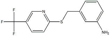 3-({[5-(trifluoromethyl)pyridin-2-yl]sulfanyl}methyl)aniline 结构式