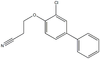 3-(2-chloro-4-phenylphenoxy)propanenitrile 结构式