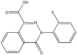 3-(2-fluorophenyl)-4-oxo-3,4-dihydrophthalazine-1-carboxylic acid 结构式