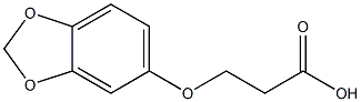 3-(2H-1,3-benzodioxol-5-yloxy)propanoic acid 结构式