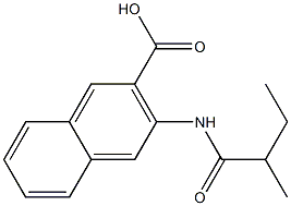 3-(2-methylbutanamido)naphthalene-2-carboxylic acid 结构式