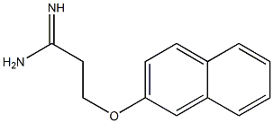 3-(2-naphthyloxy)propanimidamide 结构式