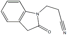 3-(2-oxo-2,3-dihydro-1H-indol-1-yl)propanenitrile 结构式