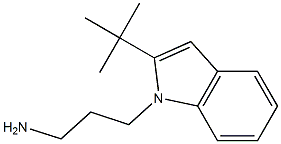 3-(2-tert-butyl-1H-indol-1-yl)propan-1-amine 结构式