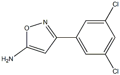 3-(3,5-dichlorophenyl)-1,2-oxazol-5-amine 结构式