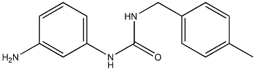 3-(3-aminophenyl)-1-[(4-methylphenyl)methyl]urea 结构式