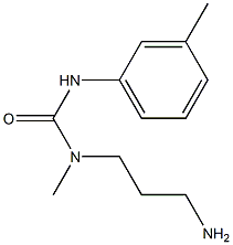 3-(3-aminopropyl)-3-methyl-1-(3-methylphenyl)urea 结构式