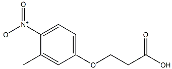 3-(3-methyl-4-nitrophenoxy)propanoic acid 结构式