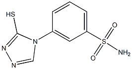 3-(3-sulfanyl-4H-1,2,4-triazol-4-yl)benzene-1-sulfonamide 结构式