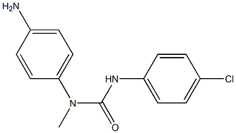 3-(4-aminophenyl)-1-(4-chlorophenyl)-3-methylurea 结构式