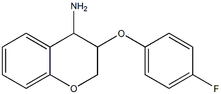 3-(4-fluorophenoxy)-3,4-dihydro-2H-1-benzopyran-4-amine 结构式