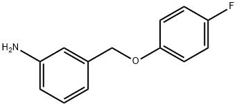 3-(4-fluorophenoxymethyl)aniline 结构式