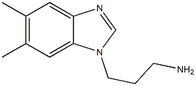 3-(5,6-dimethyl-1H-1,3-benzodiazol-1-yl)propan-1-amine 结构式