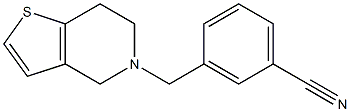 3-(6,7-dihydrothieno[3,2-c]pyridin-5(4H)-ylmethyl)benzonitrile 结构式