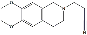 3-(6,7-dimethoxy-3,4-dihydroisoquinolin-2(1H)-yl)propanenitrile 结构式