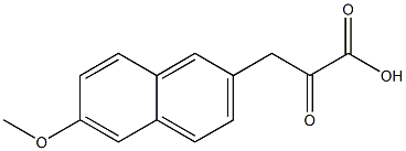 3-(6-methoxy-2-naphthyl)-2-oxopropanoic acid 结构式