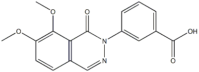 3-(7,8-dimethoxy-1-oxophthalazin-2(1H)-yl)benzoic acid 结构式