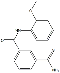 3-(aminocarbonothioyl)-N-(2-methoxyphenyl)benzamide 结构式