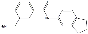 3-(aminomethyl)-N-(2,3-dihydro-1H-inden-5-yl)benzamide 结构式