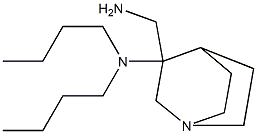 3-(aminomethyl)-N,N-dibutyl-1-azabicyclo[2.2.2]octan-3-amine 结构式