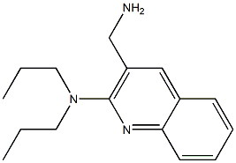 3-(aminomethyl)-N,N-dipropylquinolin-2-amine 结构式