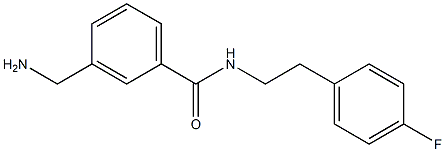 3-(aminomethyl)-N-[2-(4-fluorophenyl)ethyl]benzamide 结构式