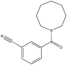 3-(azocan-1-ylcarbonyl)benzonitrile 结构式